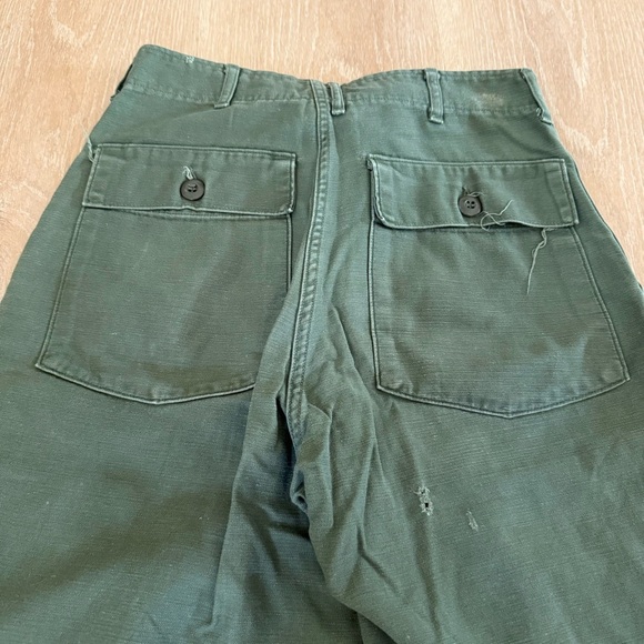 26” waist distressed green pants high rise unique - Picture 8 of 16